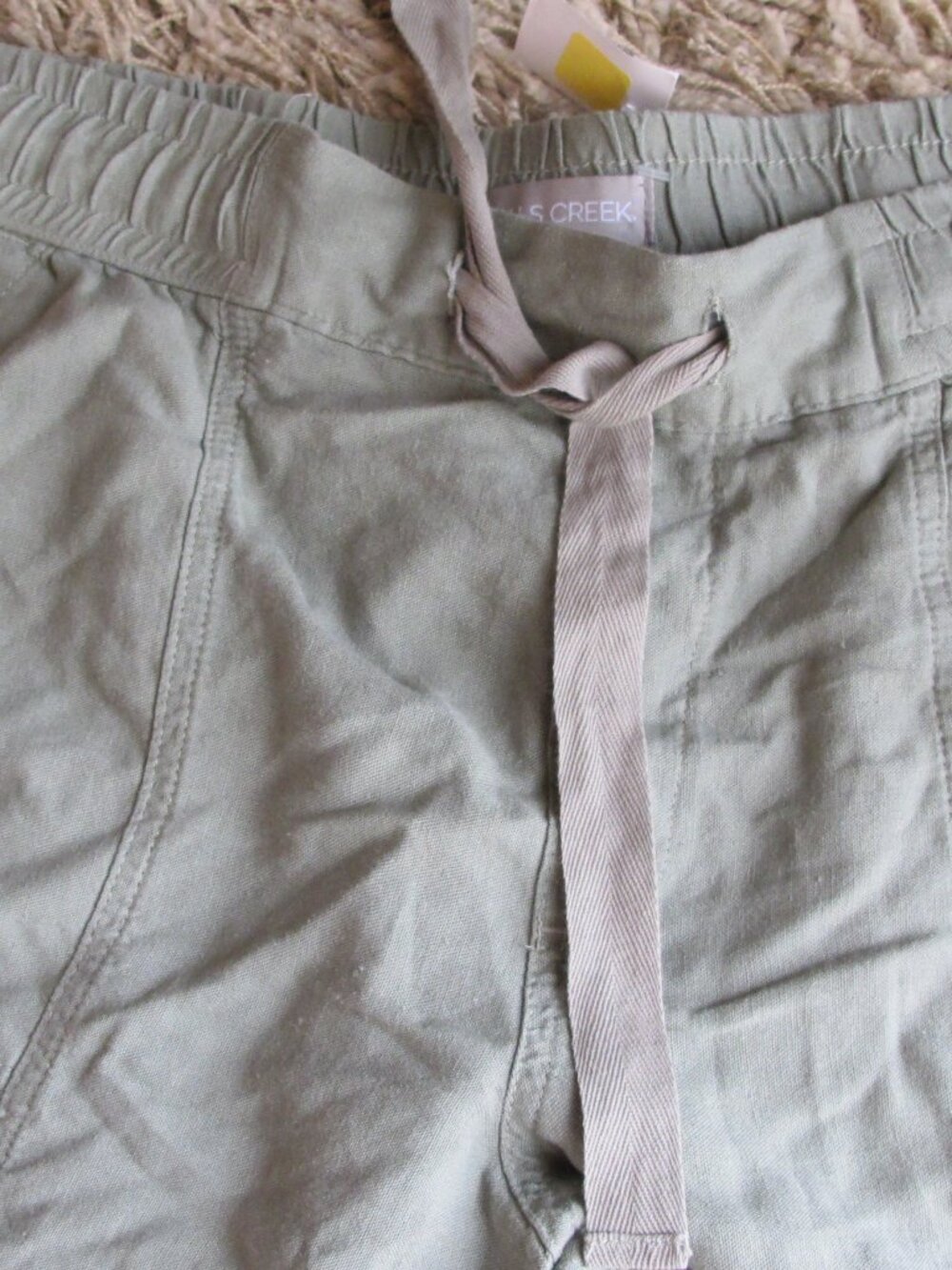Falls Creek Linen Blend Crop Pants